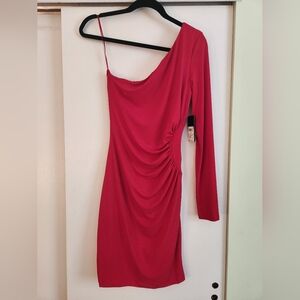 GUESS One-Shoulder Cut Out Dress - Medium